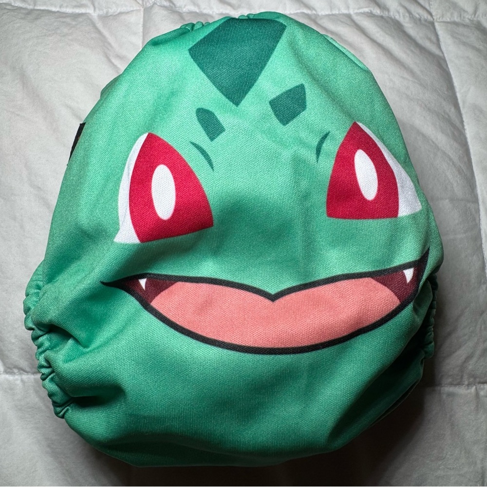 Squishy Tushie Pokémon Bulbasaur (Limited Edition) Cloth Diaper with Insert